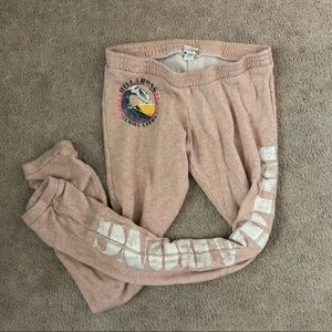 Light pink Billabong sweatpants